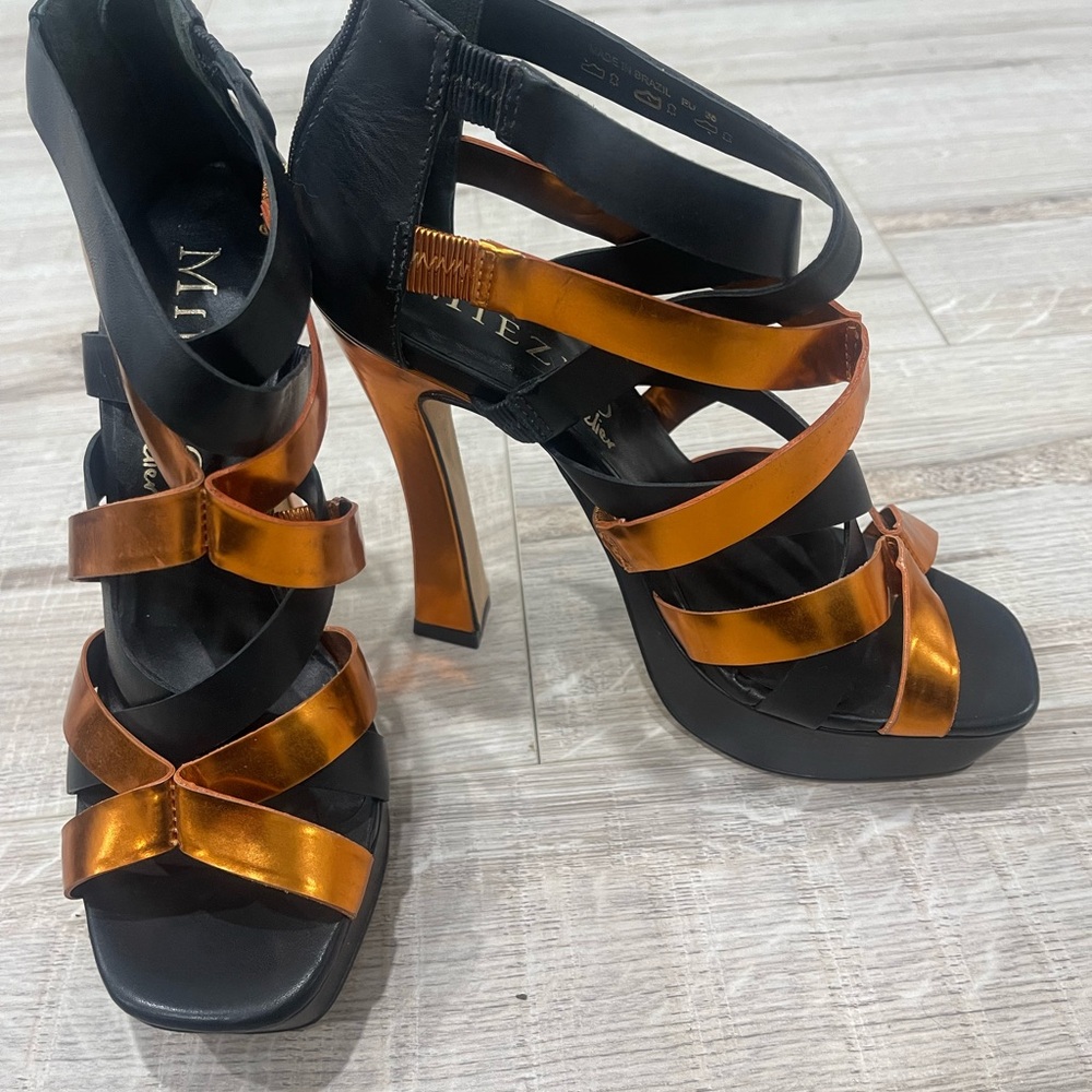 Miezko Atelier women’s Sz 7 heels made in Brazil one of a kind